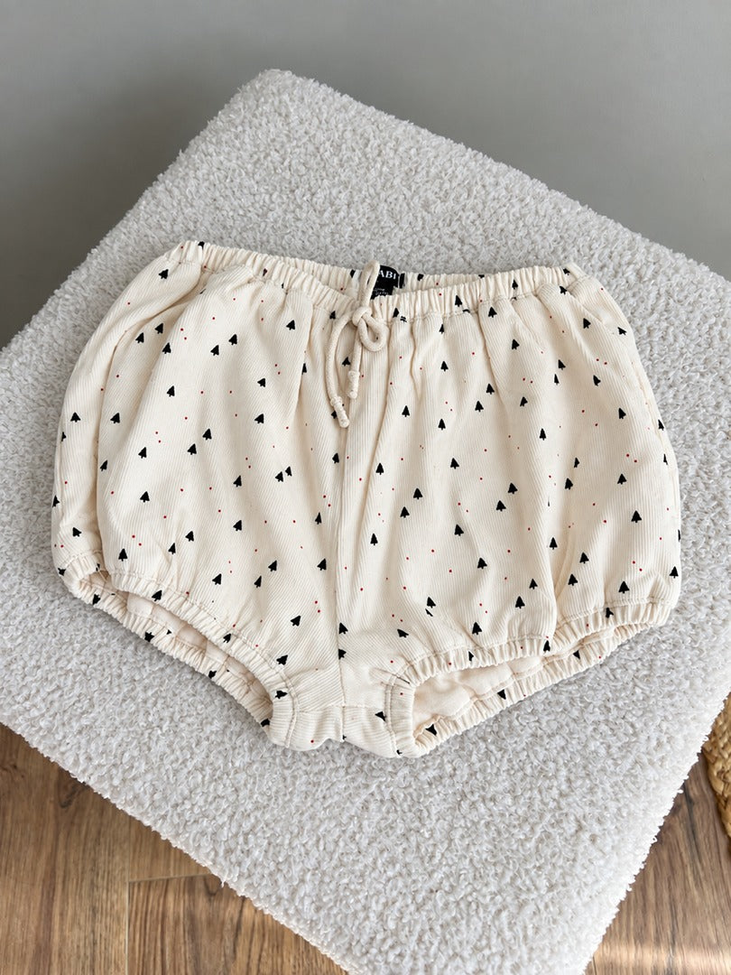 Bloomer velours côtelé doublure bouffants fille Kiabi crème mi-saison 12 mois