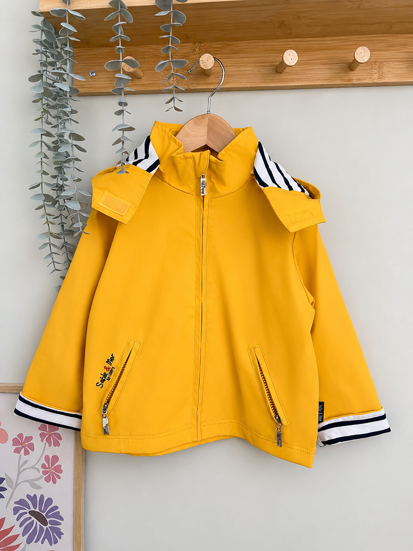 Ciré coupe-vent jaune Sable & Mer 3 ans garçon mi-saison