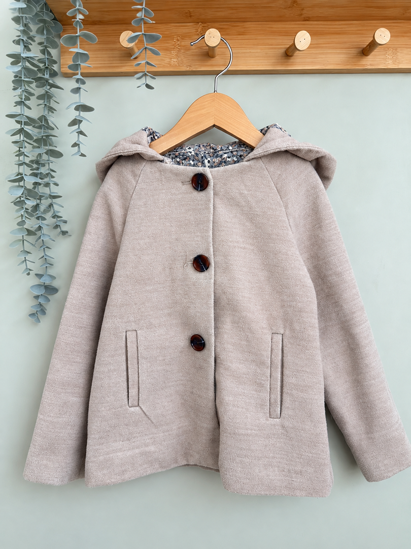 Manteau fille H&m beige 6 ans mi-saison manches longues