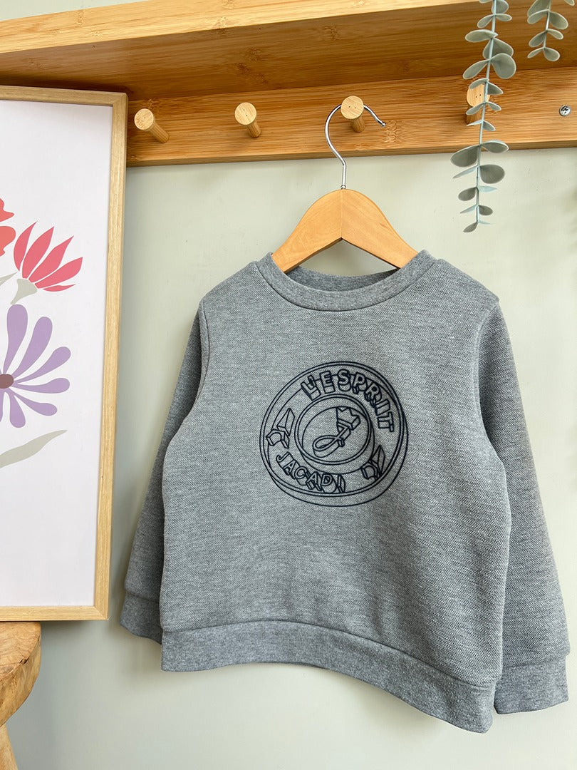Sweat pull Jacadi 4 ans gris garçon hiver manches longues