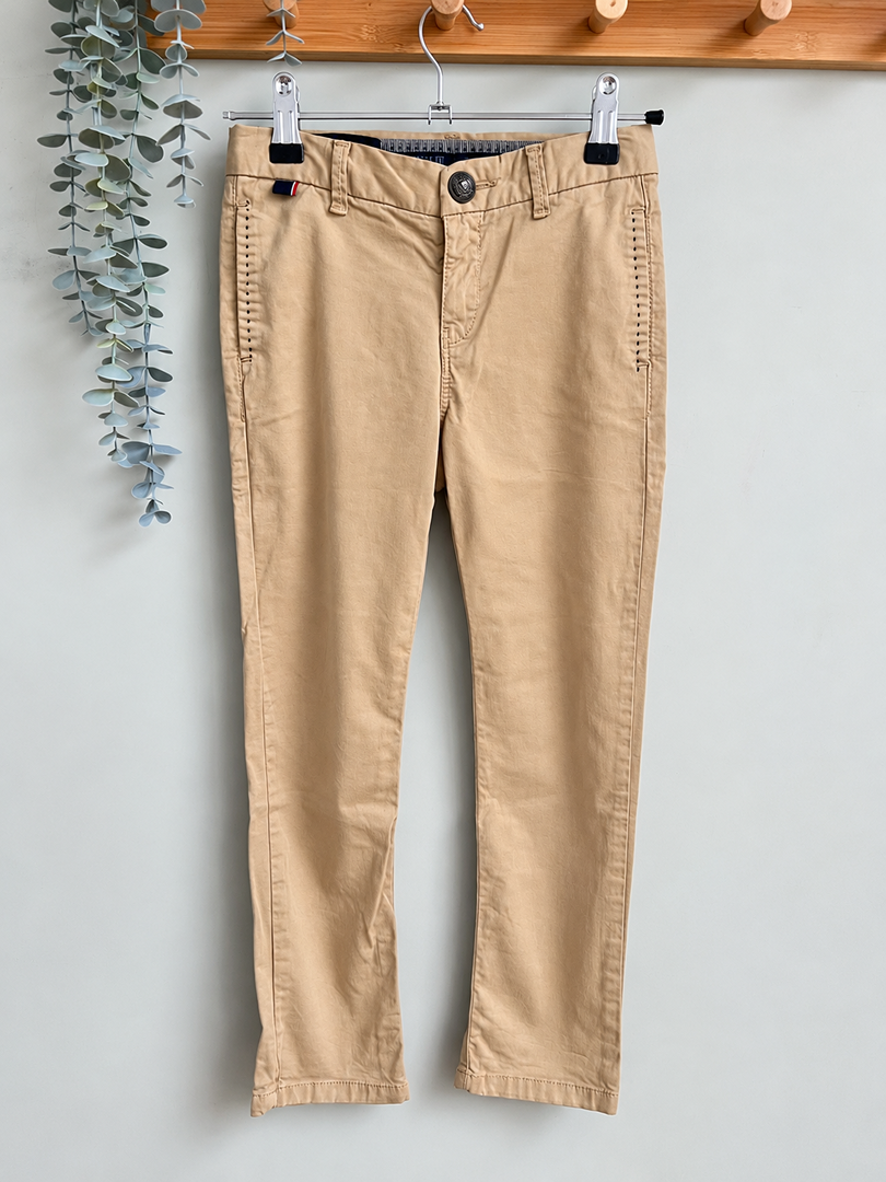 Pantalon style chino garçon Ikks beige 7 ans mi-saison