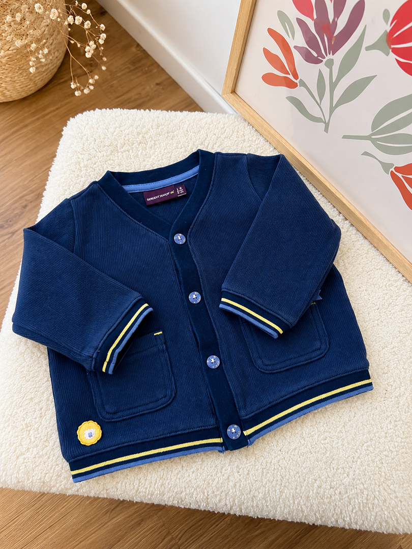 Gilet Bleu Sergent Major Garçon 6 Mois Mi-saison