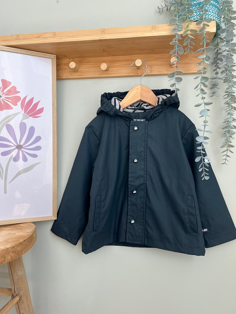 Ciré imperméable doublé mi-saison hiver garçon Hublot - 3 ans - Bleu marine / noir
