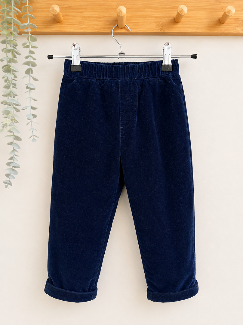 Pantalon velours Jacadi bleu marine 3 ans garçon hiver