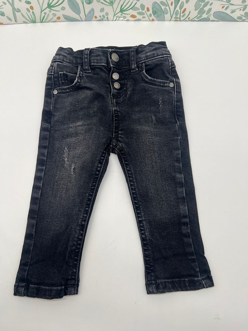 Jean noir garçon - Tao Tape à l'oeil - 6 mois - Gris