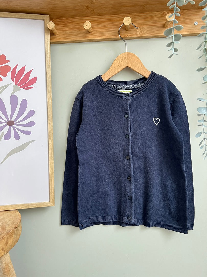 Gilet bleu marine Vertbaudet fille 6 ans manches longues