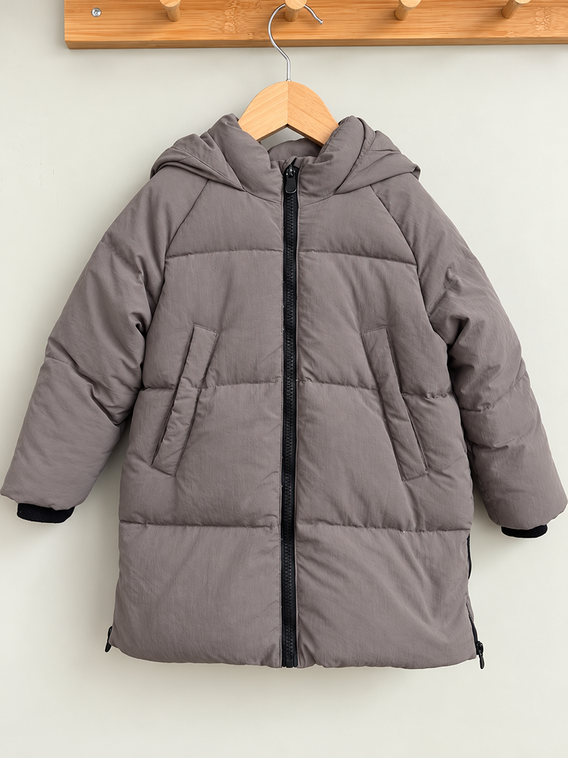 Doudoune mixte Zara gris hivers manches longues 4 ans fille ou garçon