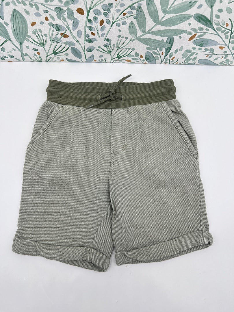 Short molleton été garçon Tao Tape à l'oeil - 7 ans - Vert