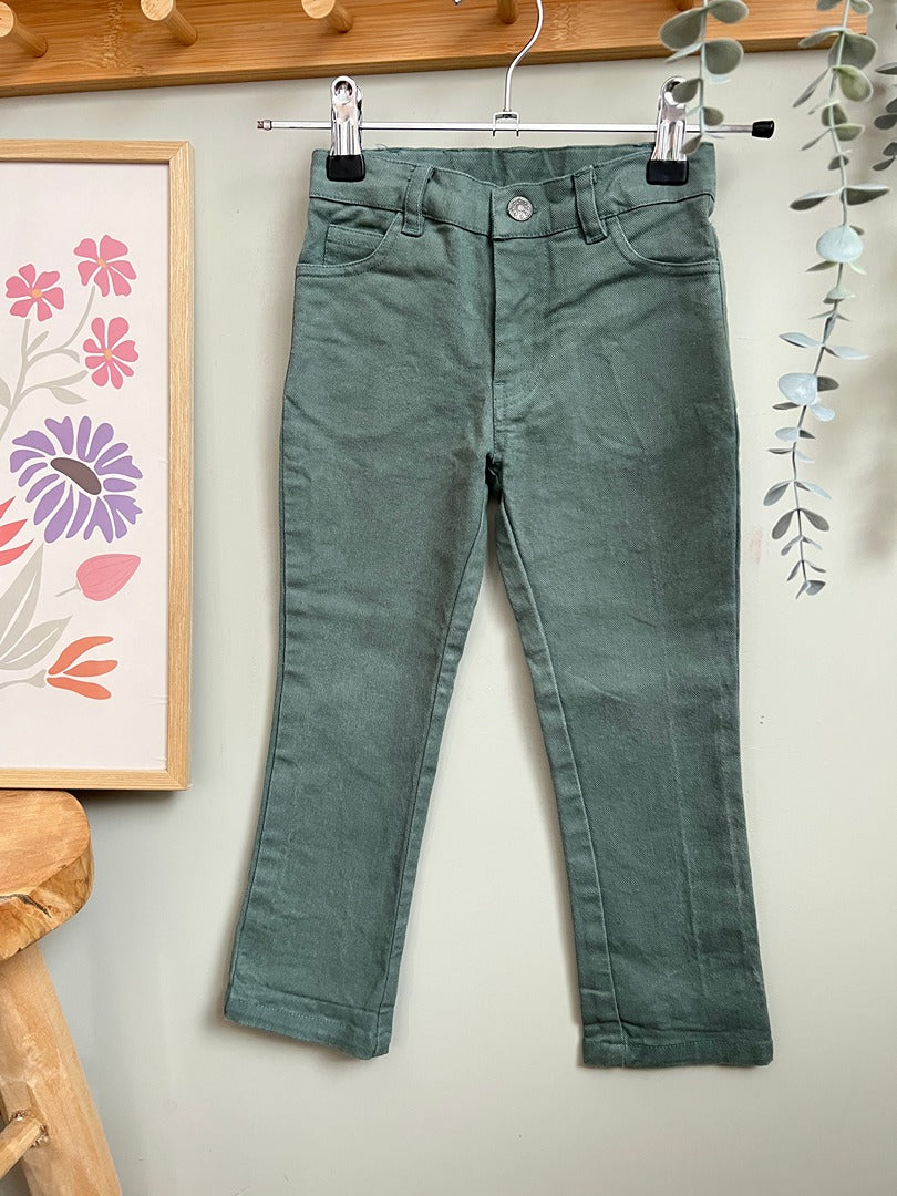 Pantalon jean fille Cadet Rousselle - 3 ans - Vert