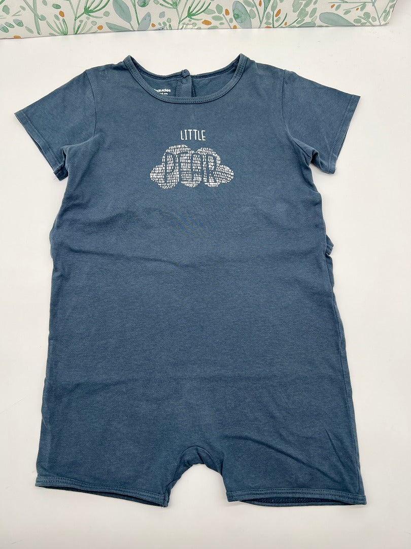 Barboteuse pyjama 1 pièce été Vertbaudet - 36 mois - Bleu - Garçon