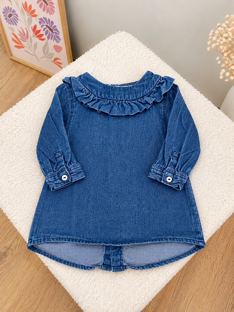 Robe denim fille Kiabi 3 mois bleu mi-saison