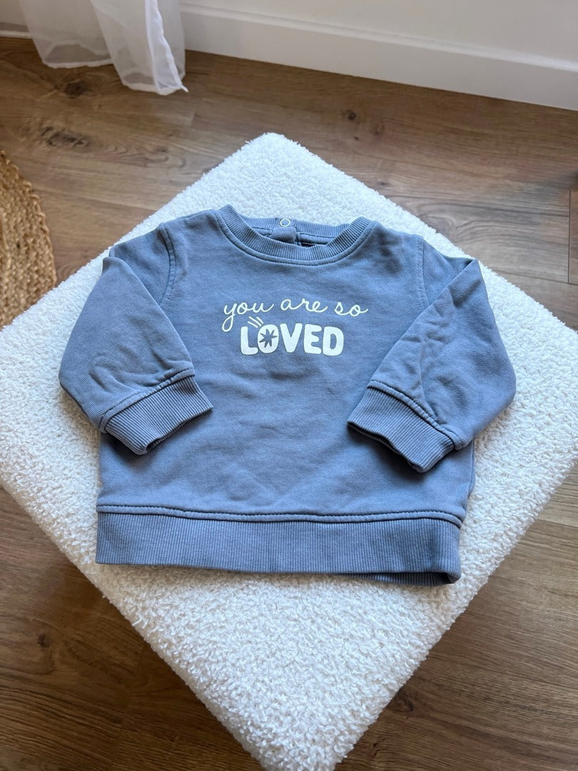 Sweat-shirt garçon Kiabi 12 mois bleu clair mi-saison manches longues