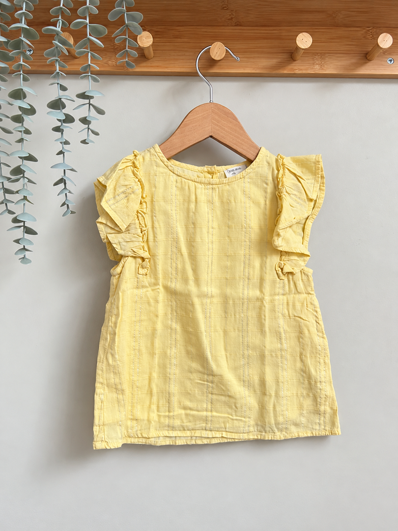 Blouse Lc Kids by Little Cigogne fille jaune été sans manches 4 ans