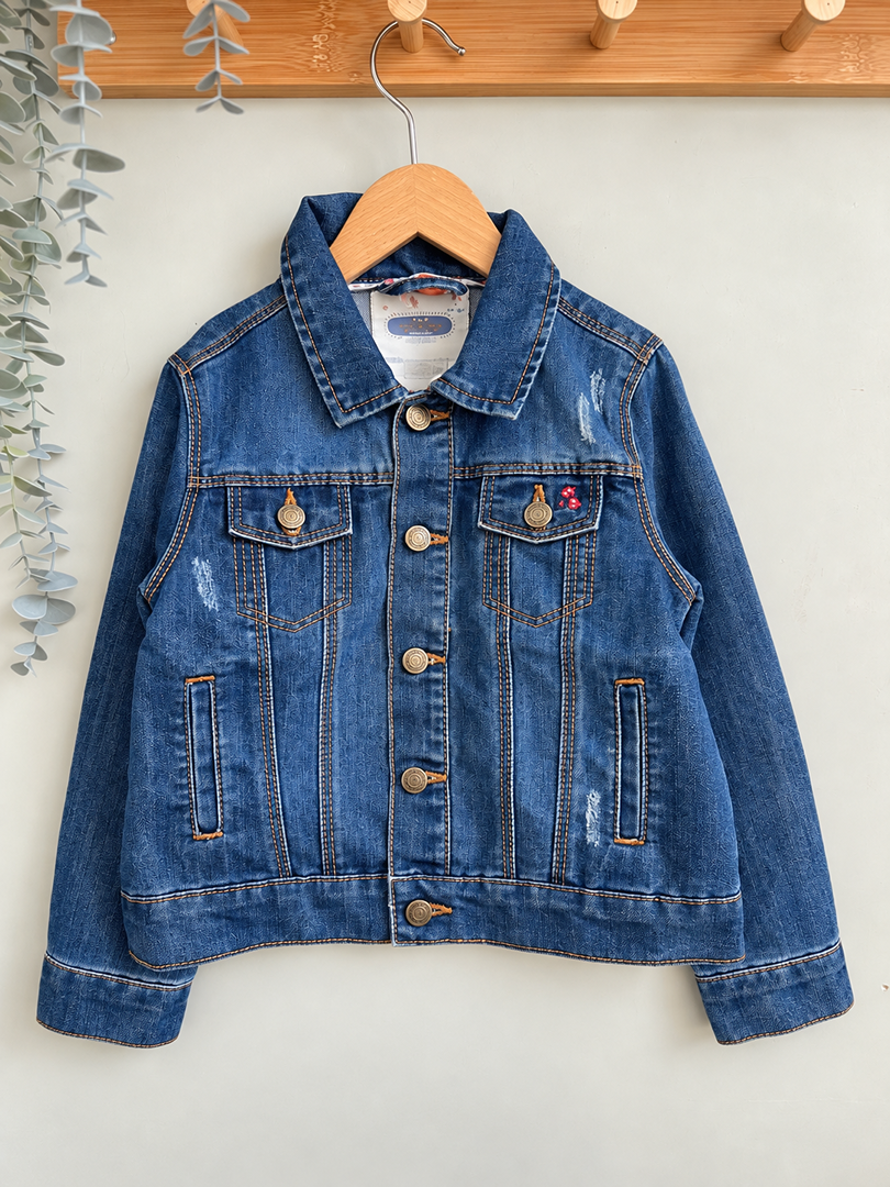 Veste en jean Tape à l oeil fille bleu mi-saison 5 ans