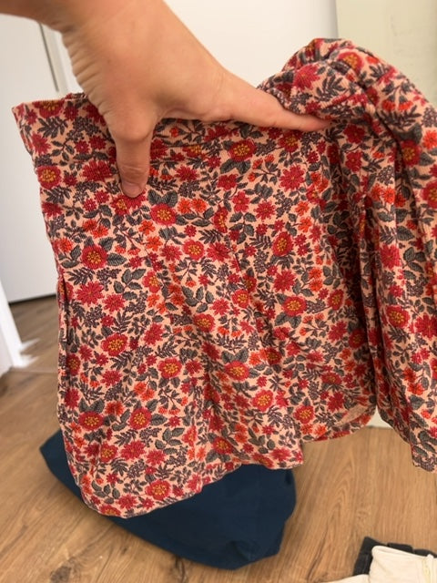 Short fille Monoprix imprimé floral rose 6 ans hiver