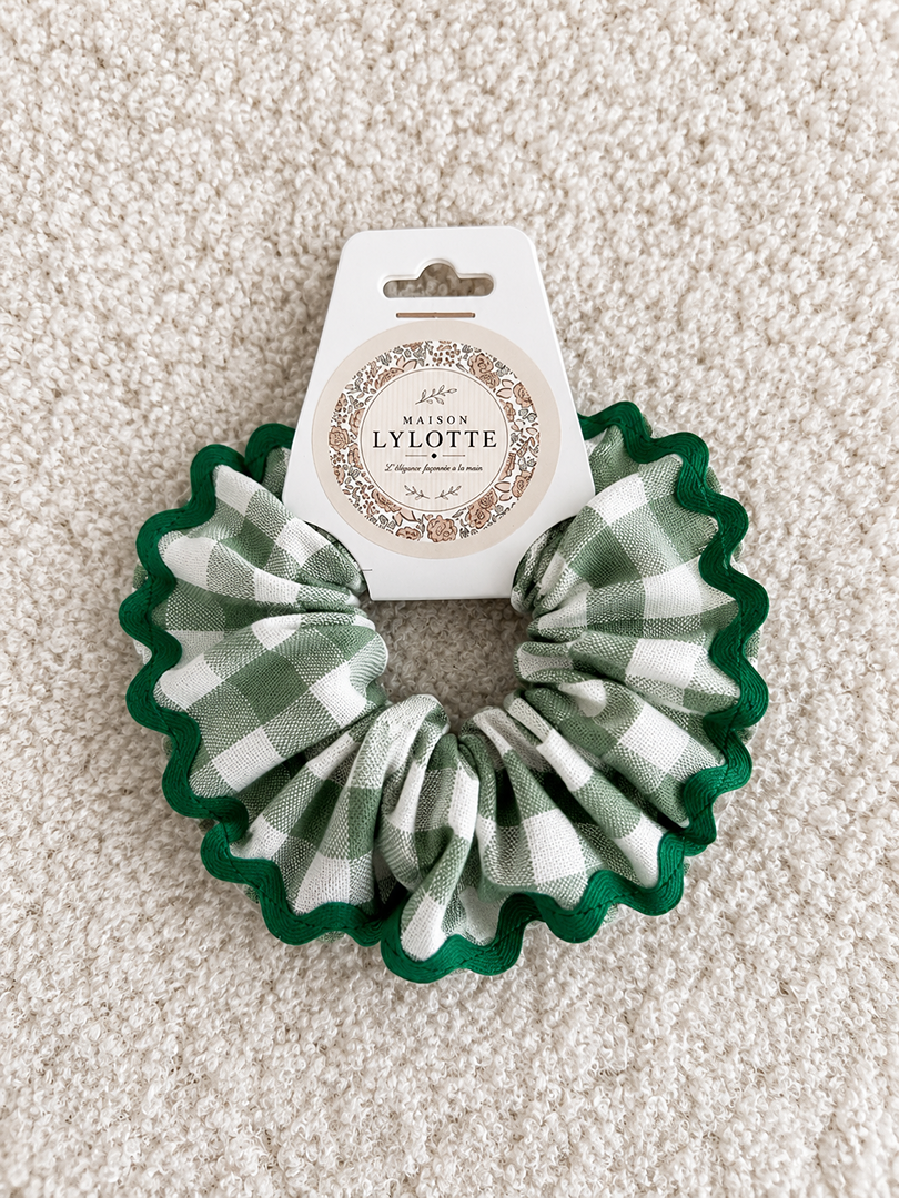 Chouchou fille Maison Lylotte vert à carreaux neuf