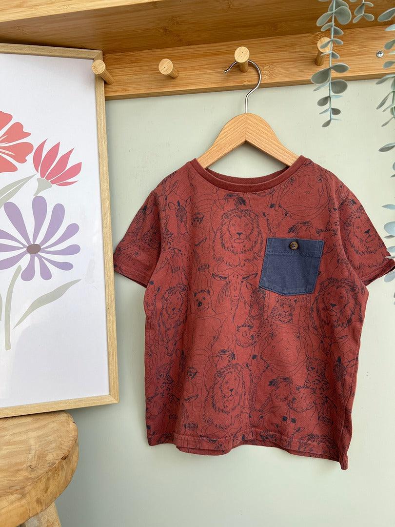 T-shirt garçon Vertbaudet 6 ans animaux manches courtes