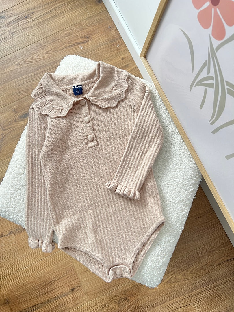 Body maille fille Kiabi - 2 ans - Beige - Joli col