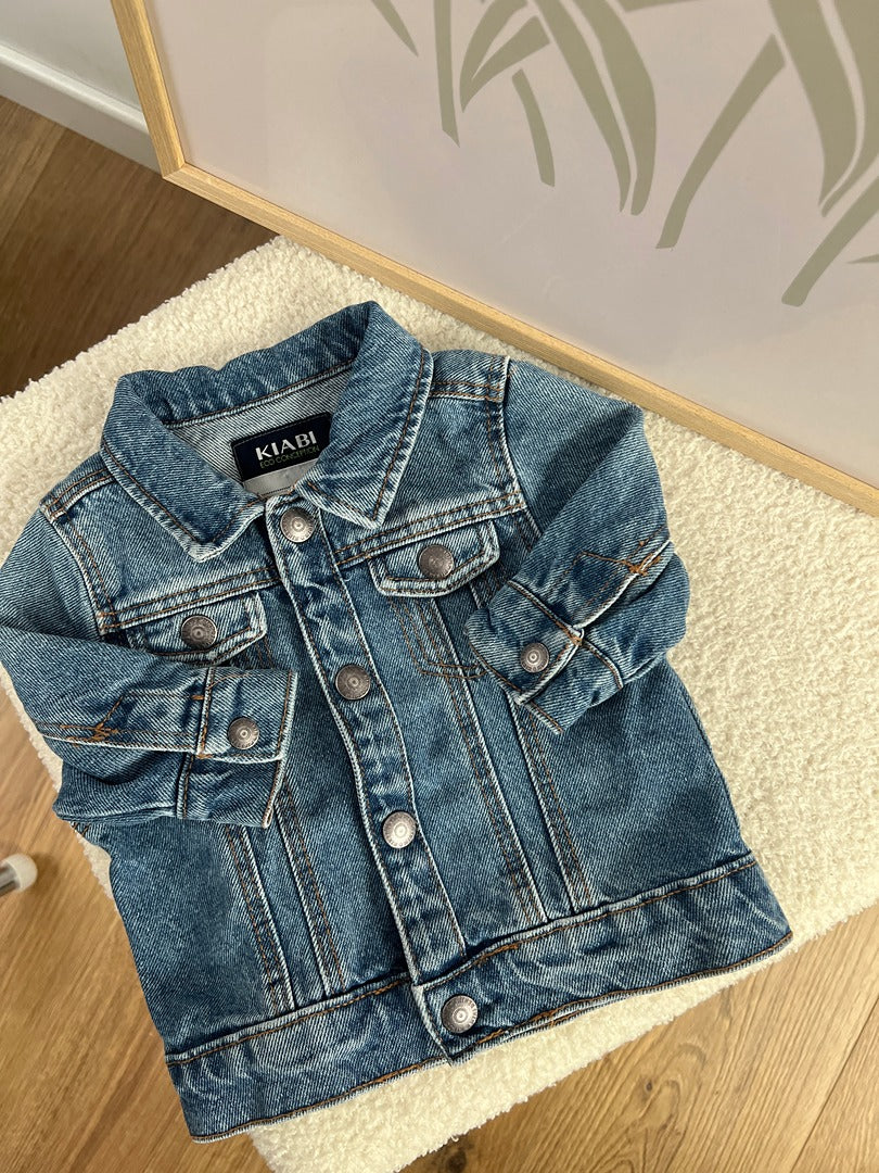 Veste en jean garçon Kiabi - 3 mois - Bleu