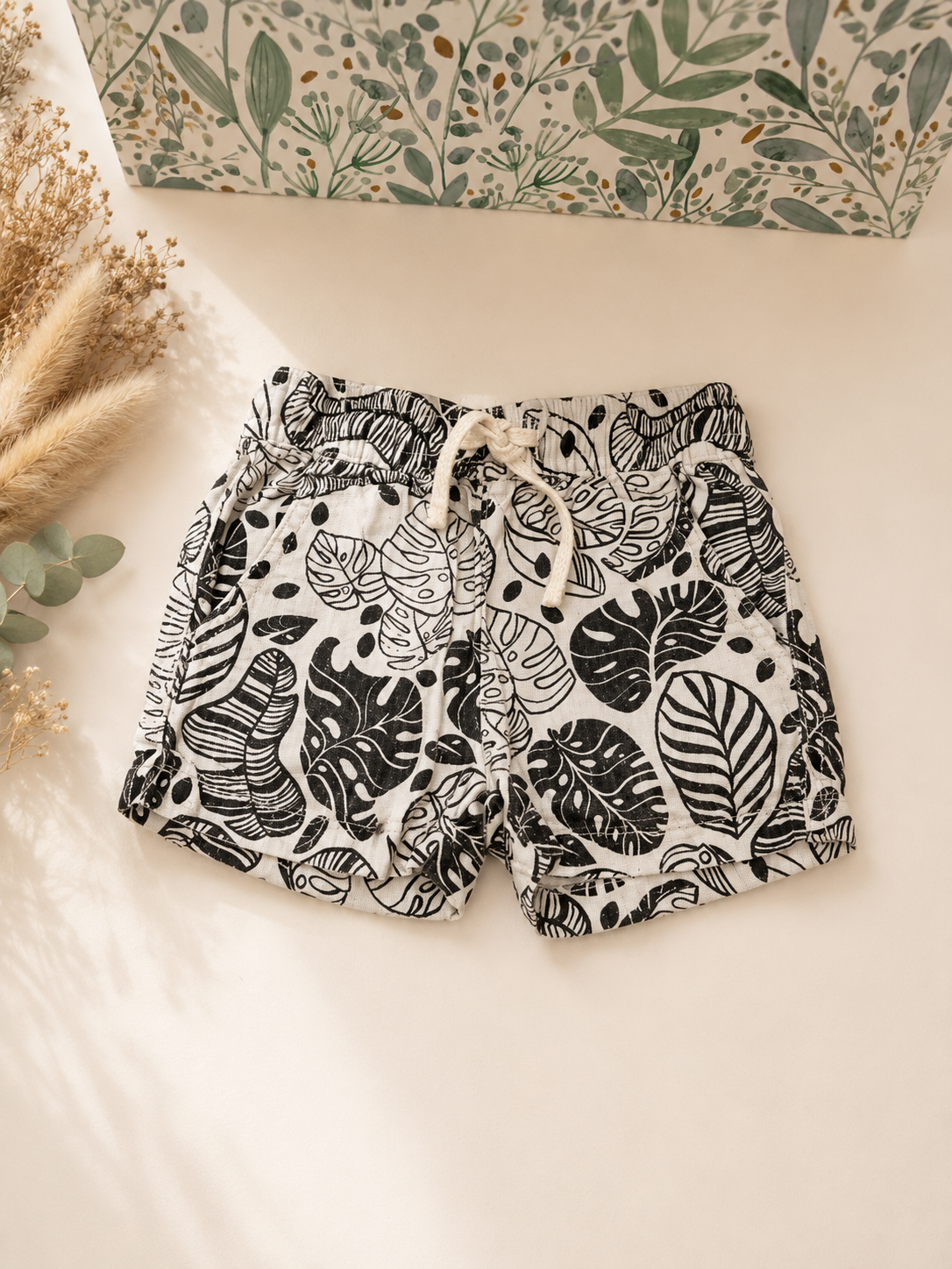 Short été garçon Kiabi - 3 ans - Blanc fleuri