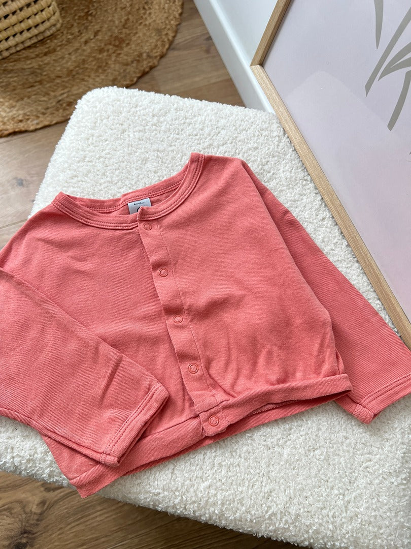 Gilet fille Petit Bateau - 6 mois - Corail