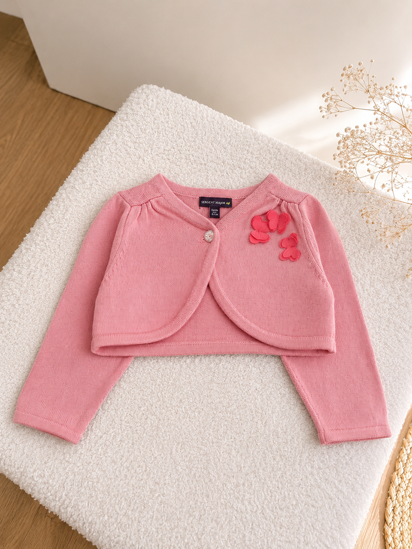 Bolero Rose Fille Sergent Major 6 Mois Mi-saison Manches Longues