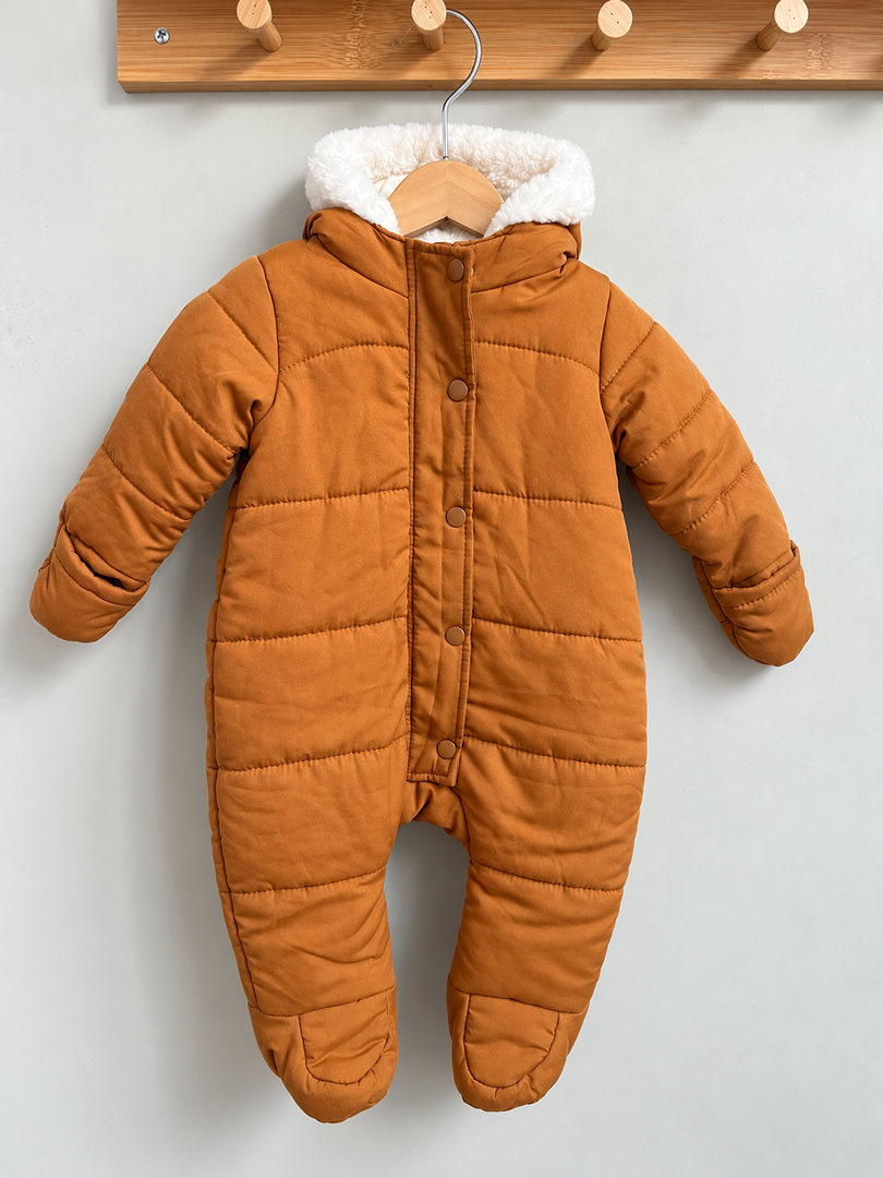 Combinaison pilote bebe mixte Orchestra moutarde hiver 6 mois fille ou garçon