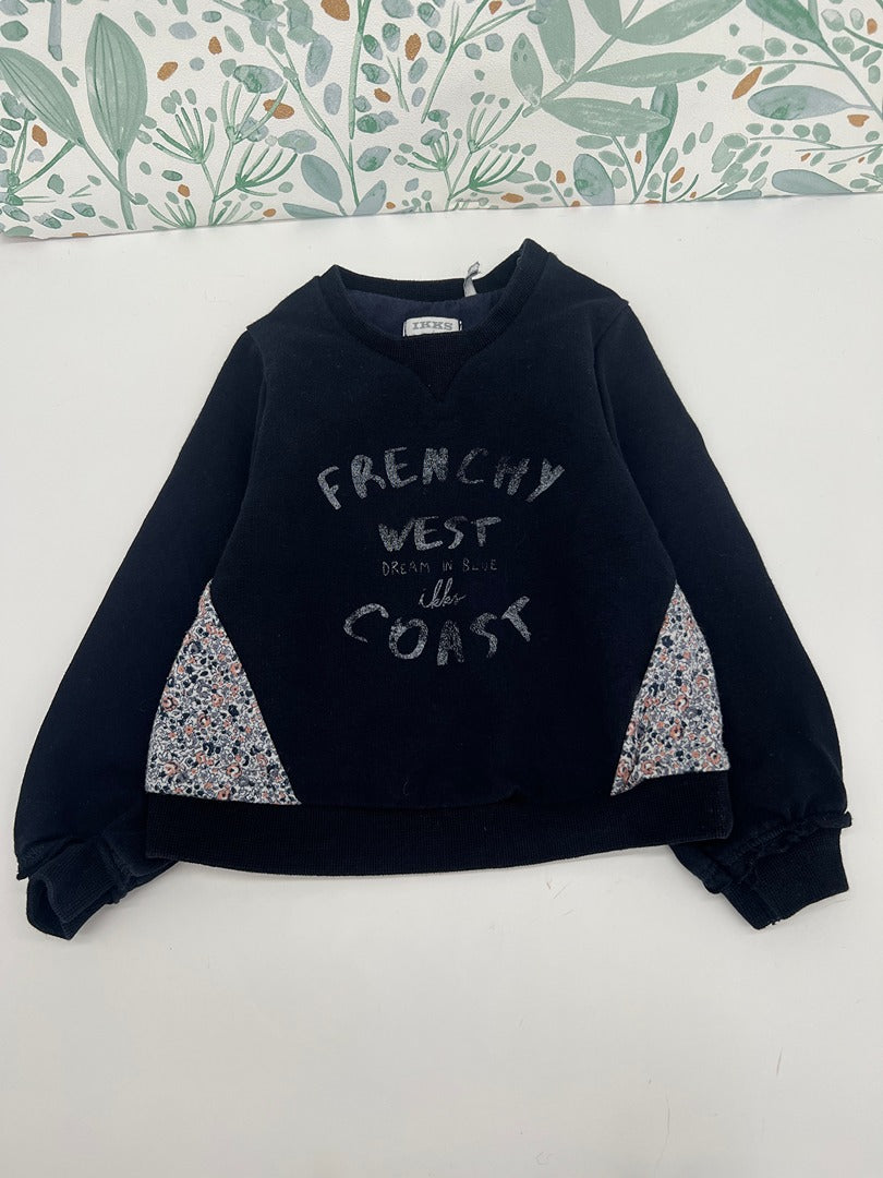 Sweat Pull léger Ikks Fille - 2 ans - Bleu Marine