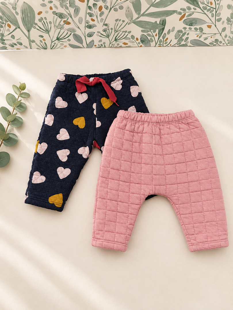 Lot 2 Sarouels joggings molletonnés Fille Petit Bateau 6 Mois Hiver