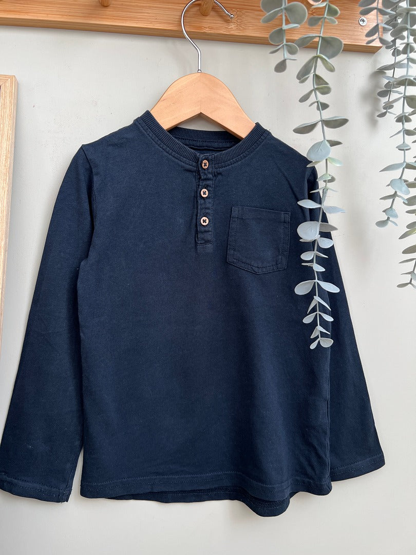 T-shirt enfant Kiabi - 4 ans - Bleu marine - État : Excellent Garçon