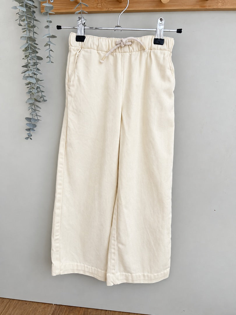 Pantalon large fille Kiabi jaune clair 6 ans mi-saison
