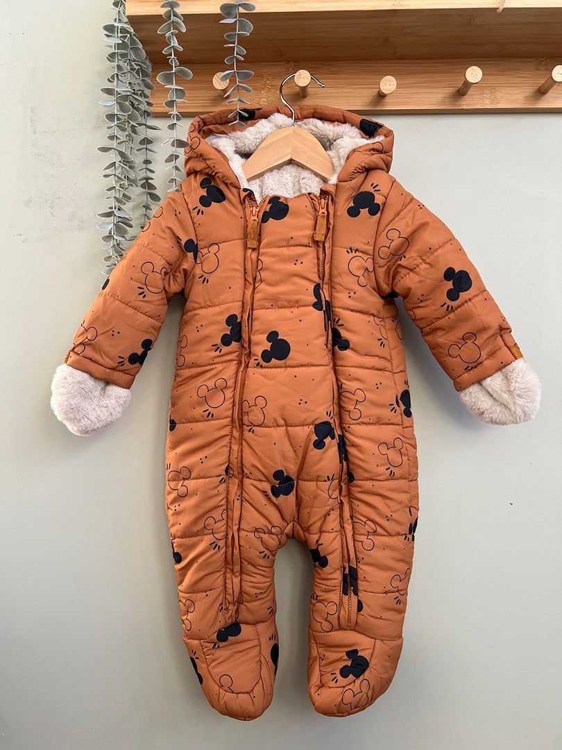 Combinaison pilote bébé garçon Disney Baby Orchestra hiver marron 9 mois mickey