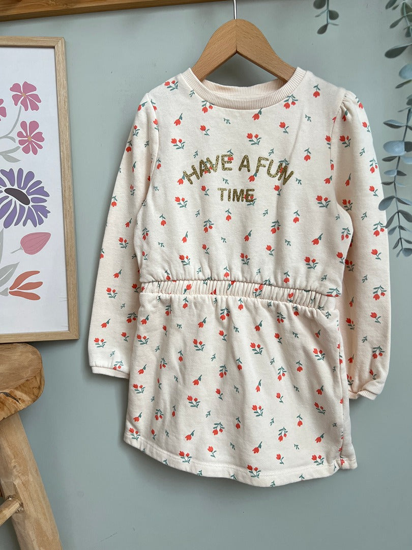 Robe courte fille Kiabi - 4 ans - Crème