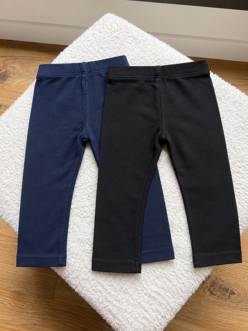 Lot De 2 Leggings Fille Kiabi 6 Mois Mi-saison bleu noir