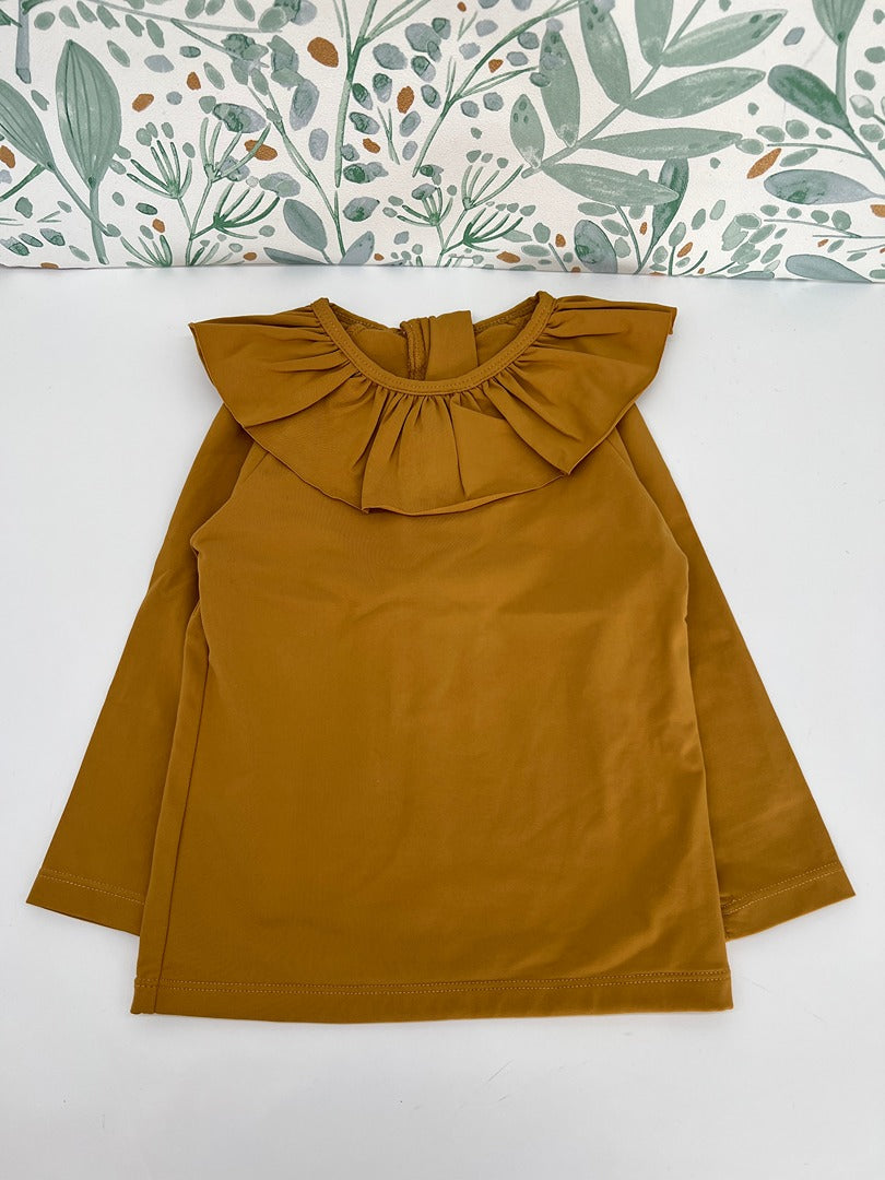 Haut anti-uv Maillot de bain fille Konges Sløjd - 80/86 soit 18 mois / 2 ans - Moutarde