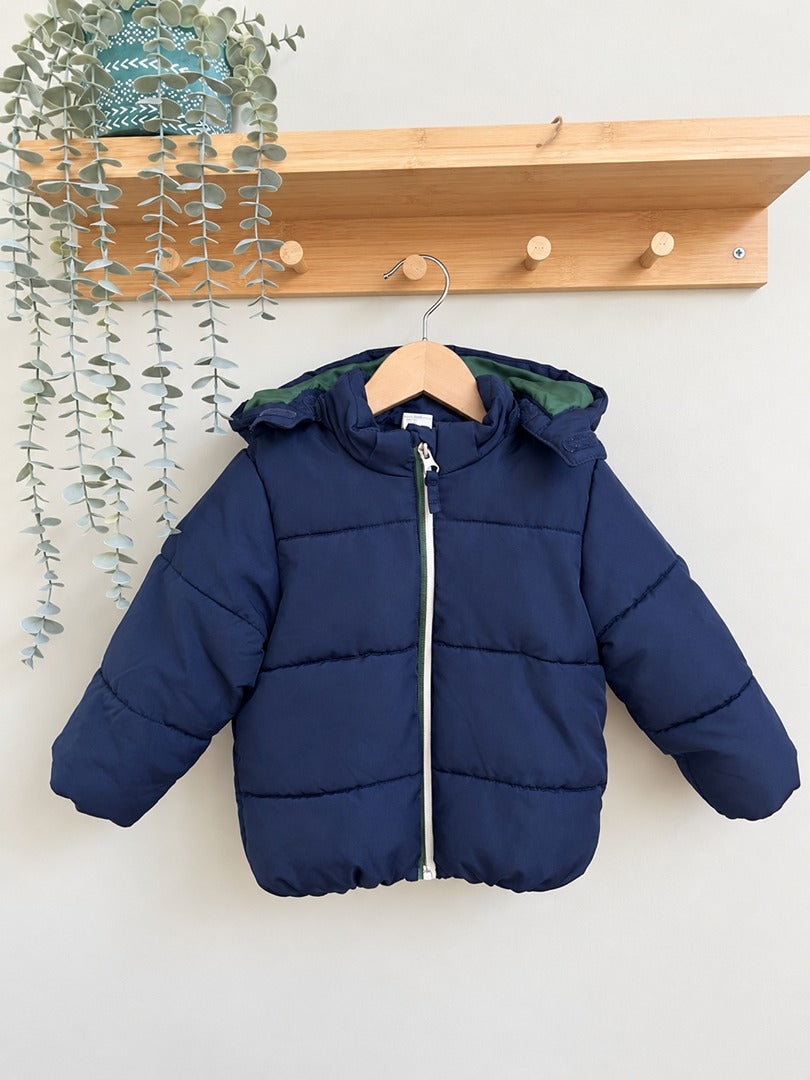 Doudoune garçon H&m bleu marine mi-saison 2 ans