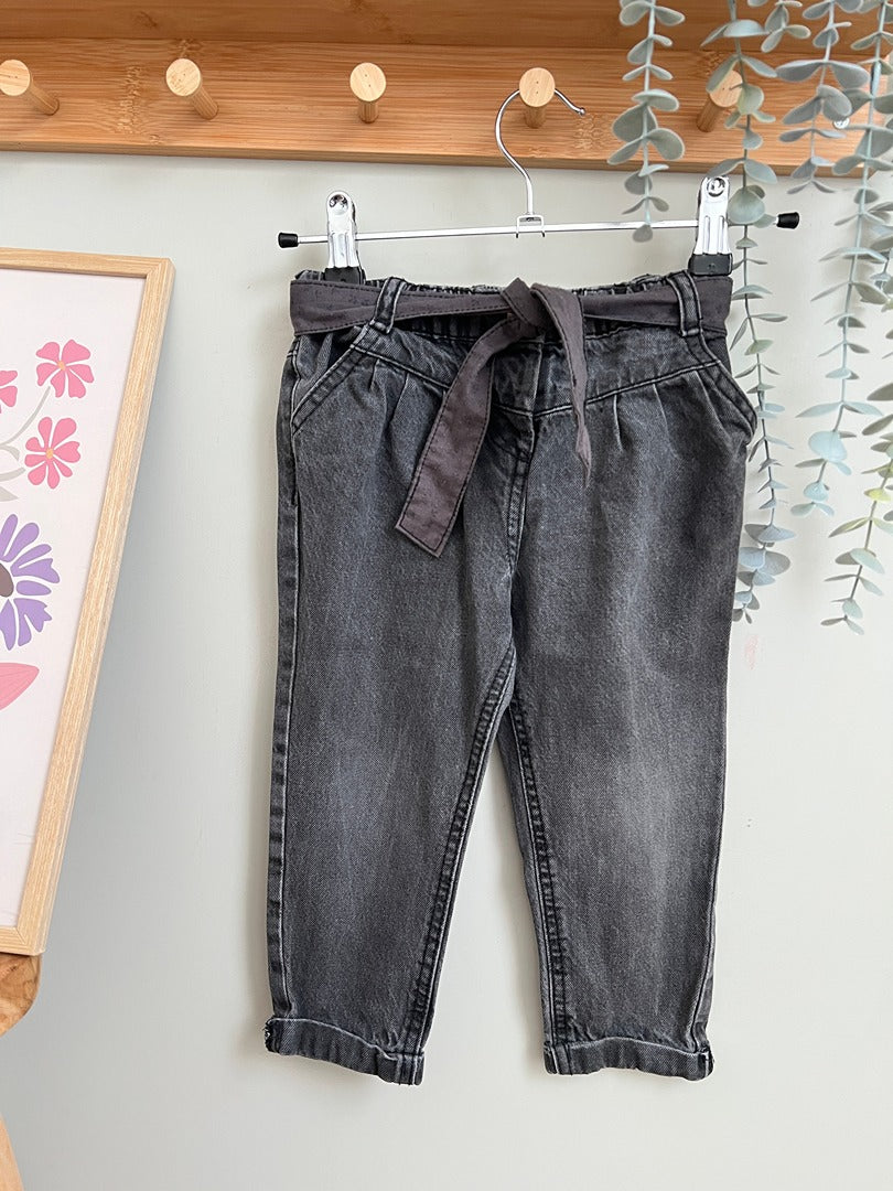 Pantalon en jean Tape A L'oeil - 3 ans - gris foncé - État : Excellent Fille