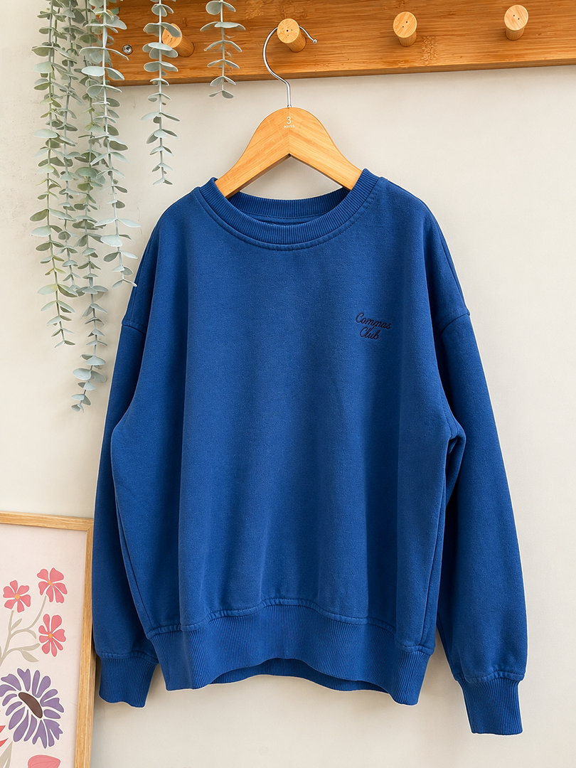 Sweat pull bleu Tape à l'œil 8 ans garçon manches longues mi-saison