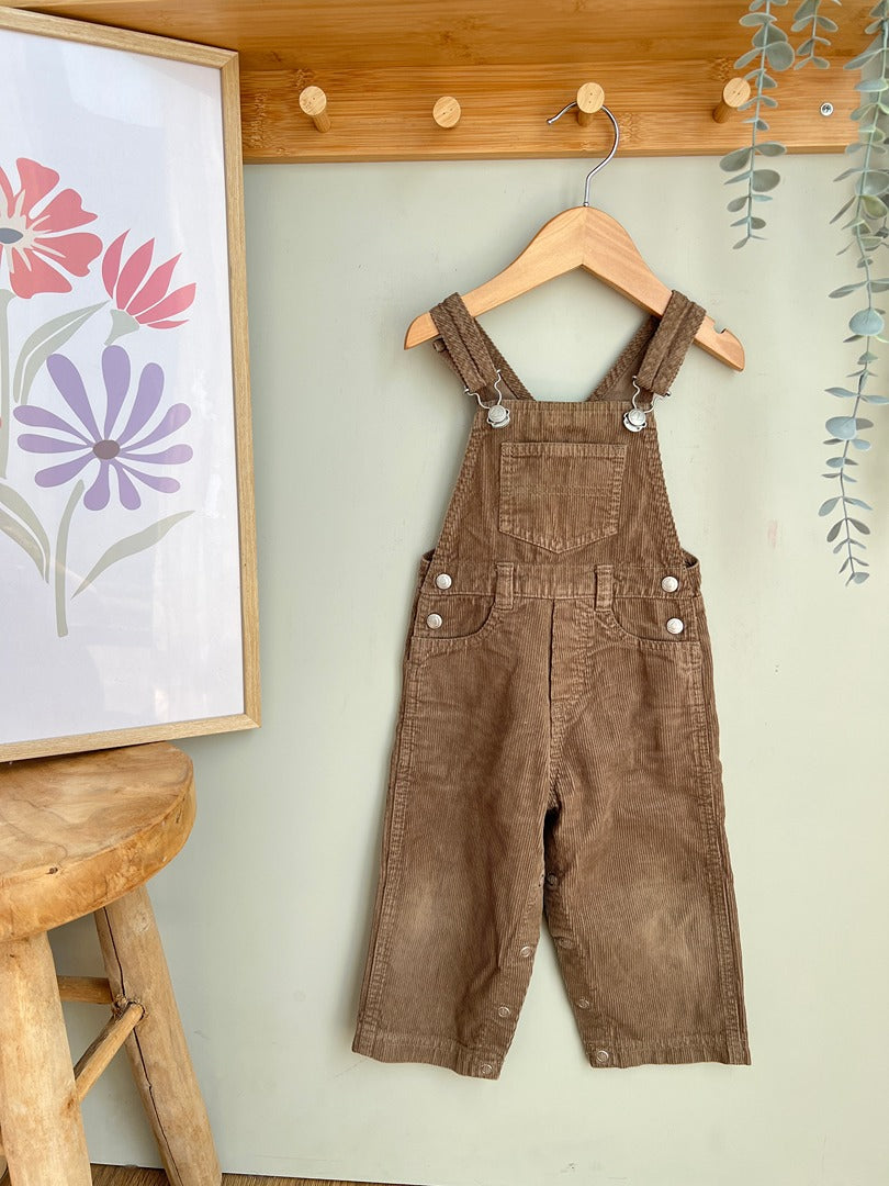 Salopette velours côtelé garçon Petit Bateau - 12 mois Marron
