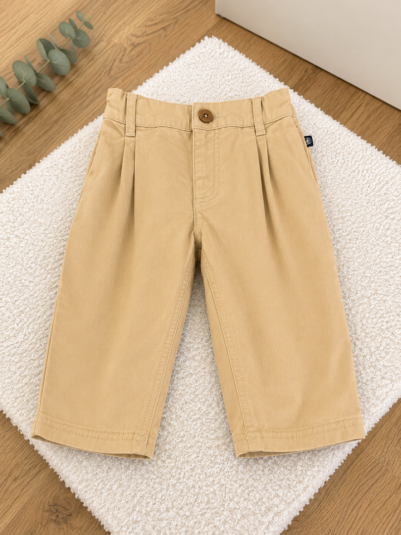 Pantalon beige garçon Petit Bateau 12 mois mi-saison