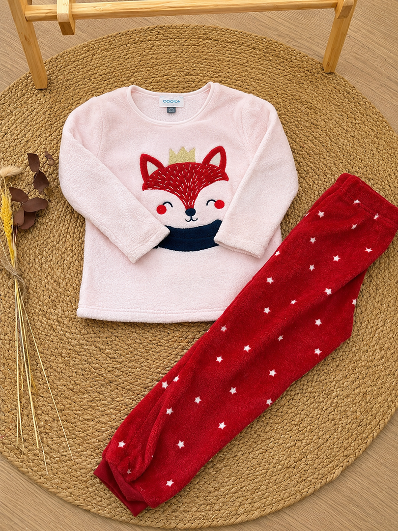 Pyjama polaire La Twisty Company 4 ans rose hiver fille