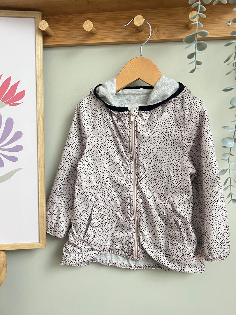 Coupe-vent fille Ikks rose à pois 2 ans mi-saison