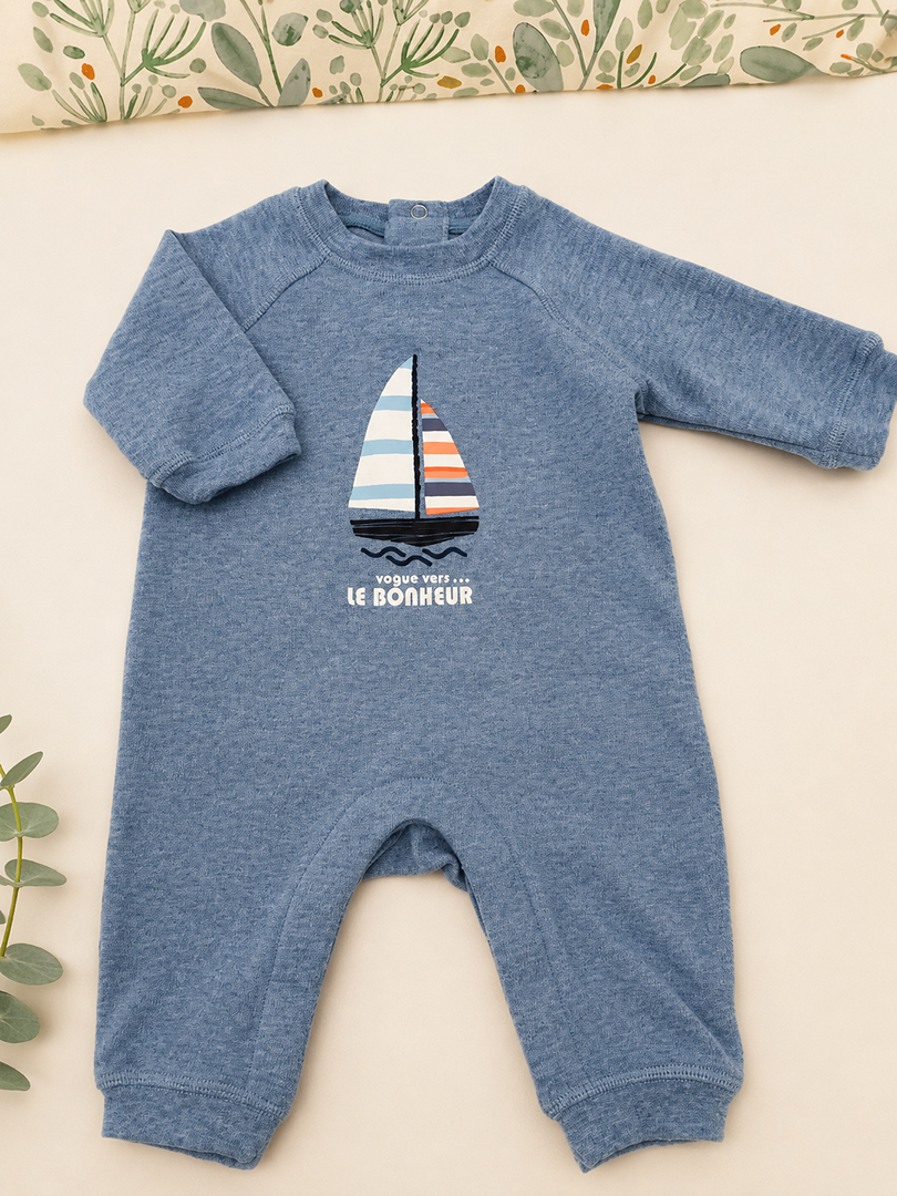 Combinaison Bébé Garçon Gémo 1 Mois Mi-saison Manches Longues