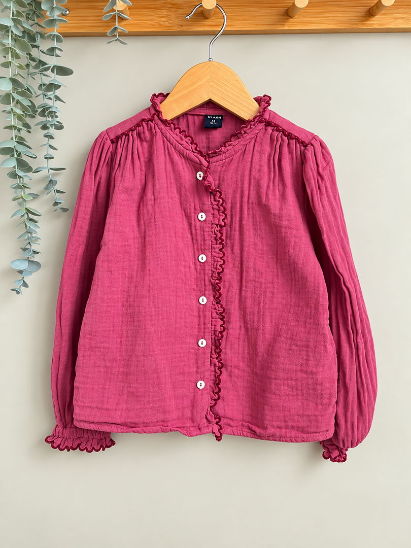Chemise fille rose Kiabi 4 ans mi-saison manches longues
