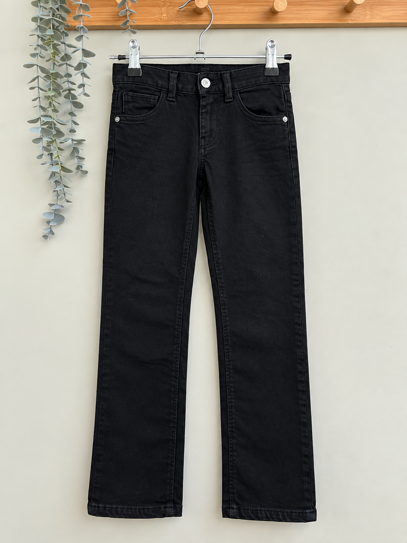 Jean fille noir Calvin Klein 8 ans mi-saison coupe droite