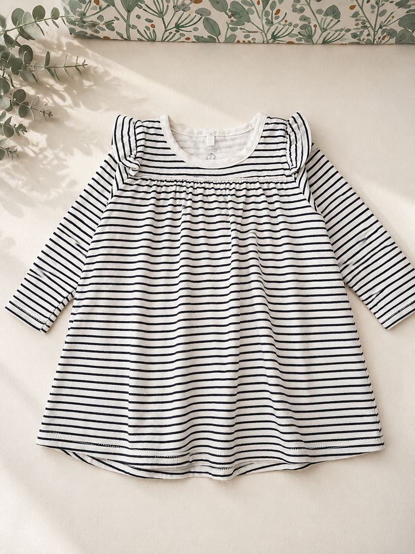 Robe rayée manches longues Fille - Petit Bateau 18 mois mi-saison