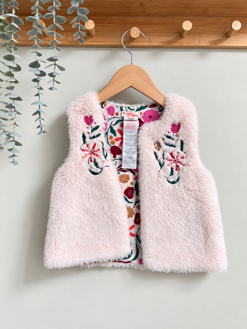 Gilet sans manches fille Du Pareil au Même rose 4 ans hiver