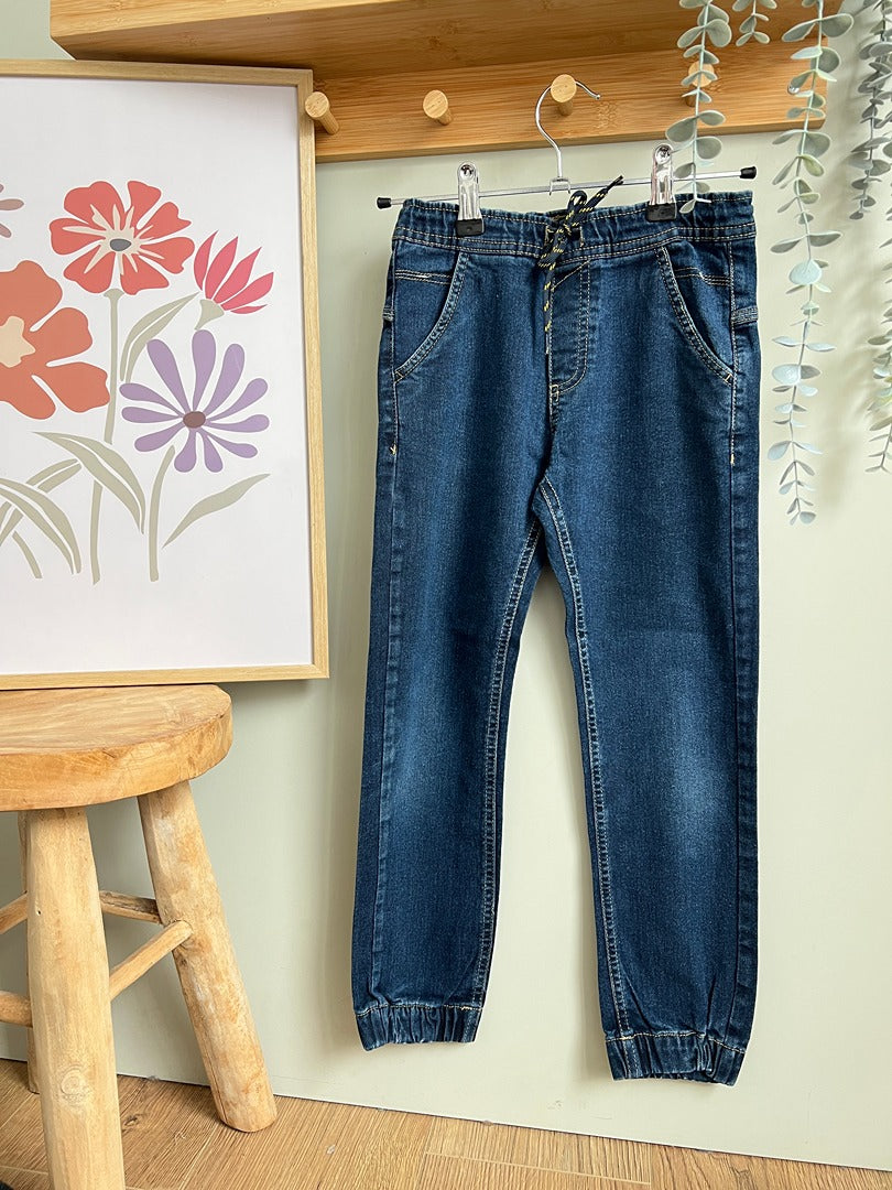 Pantalon jogger jean garçon Ovs 7 ans bleu mi-saison