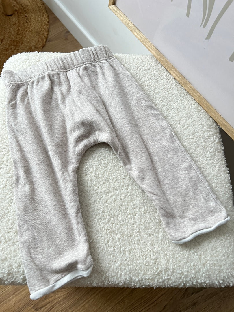 Pantalon sarouel jogging mixte Petit Bateau - 6 mois - Gris - fille ou garçon