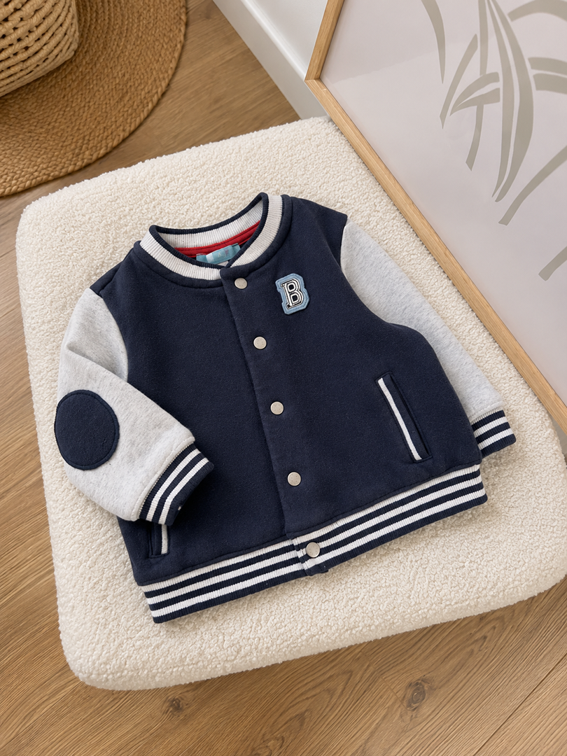 Blouson gilet Aviateur Teddy Garçon Mi-saison Obaïbi 6 Mois